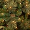 7.5 ft. Pre-Lit Carolina Pine Slim Artificial Christmas Tree with Flocked Pine Cones, Clear Lights
